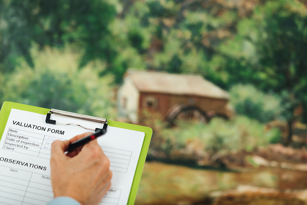 Expert Art Appraisal Art appraisal, expert appraiser estimating value of an old oil painting